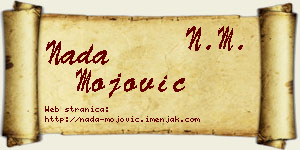 Nada Mojović vizit kartica